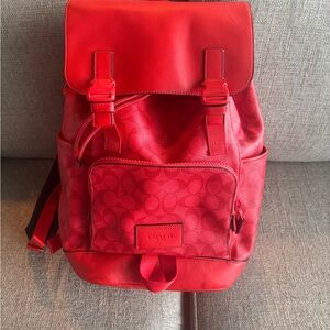 Coach Scarlet Red Women's Backpack